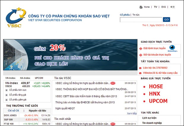 Chứng khoán Sao Việt được chấp thuận giải thể